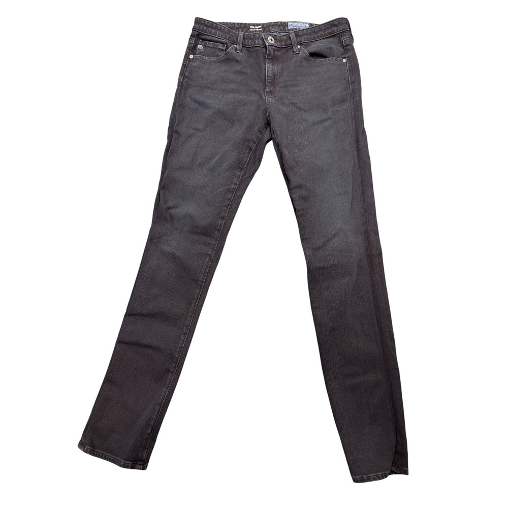AG Adriano Goldschmied The Prima Mid Rise Cigarette Jeans Womens Size 27R Black